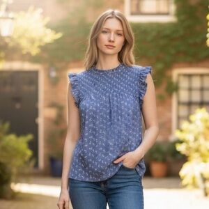 Matilda Jane Blue Floral Blouse